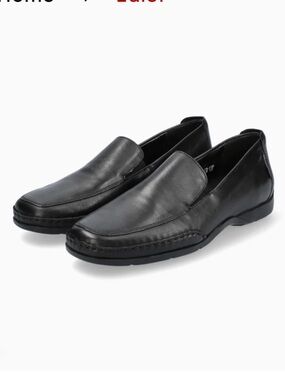Mephisto Edlef Black Smooth Leather Men's Slip-On Loafer Size 10.5 NWOB